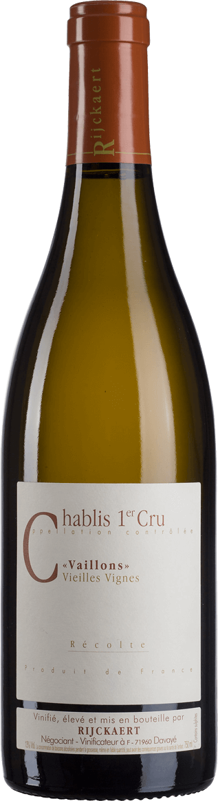 Rijckaert Chablis 1er Cru Vaillons Vieilles Vignes 2022 Rijckaert Chablis 1er Cru Vaillons Vieilles Vignes 2022